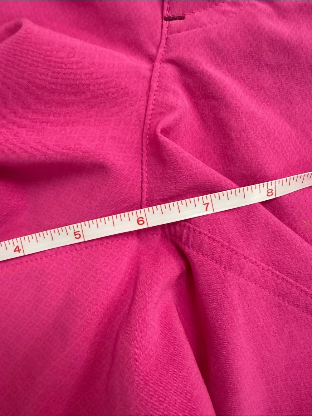 Athleta Pink Fuchsia Board Shorts Size 6 Lace Up Cargo Swim Surf 6” Inseam